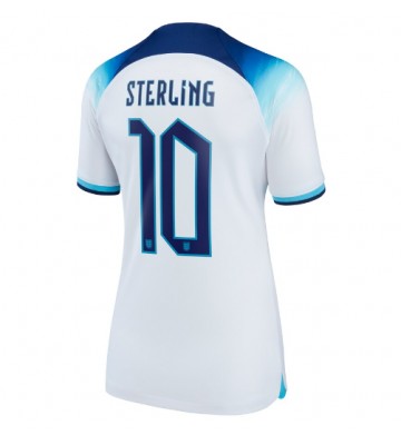 England Raheem Sterling #10 Replika Hjemmebanetrøje Dame VM 2022 Kortærmet